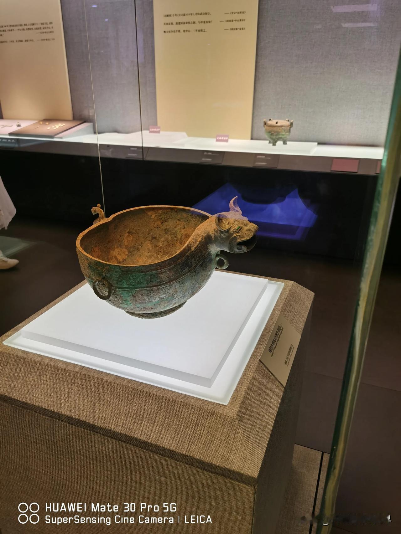 坐标石家庄，参观河北博物院，古中山国出土的文物纹路都很精美，整体大气，想象的出当