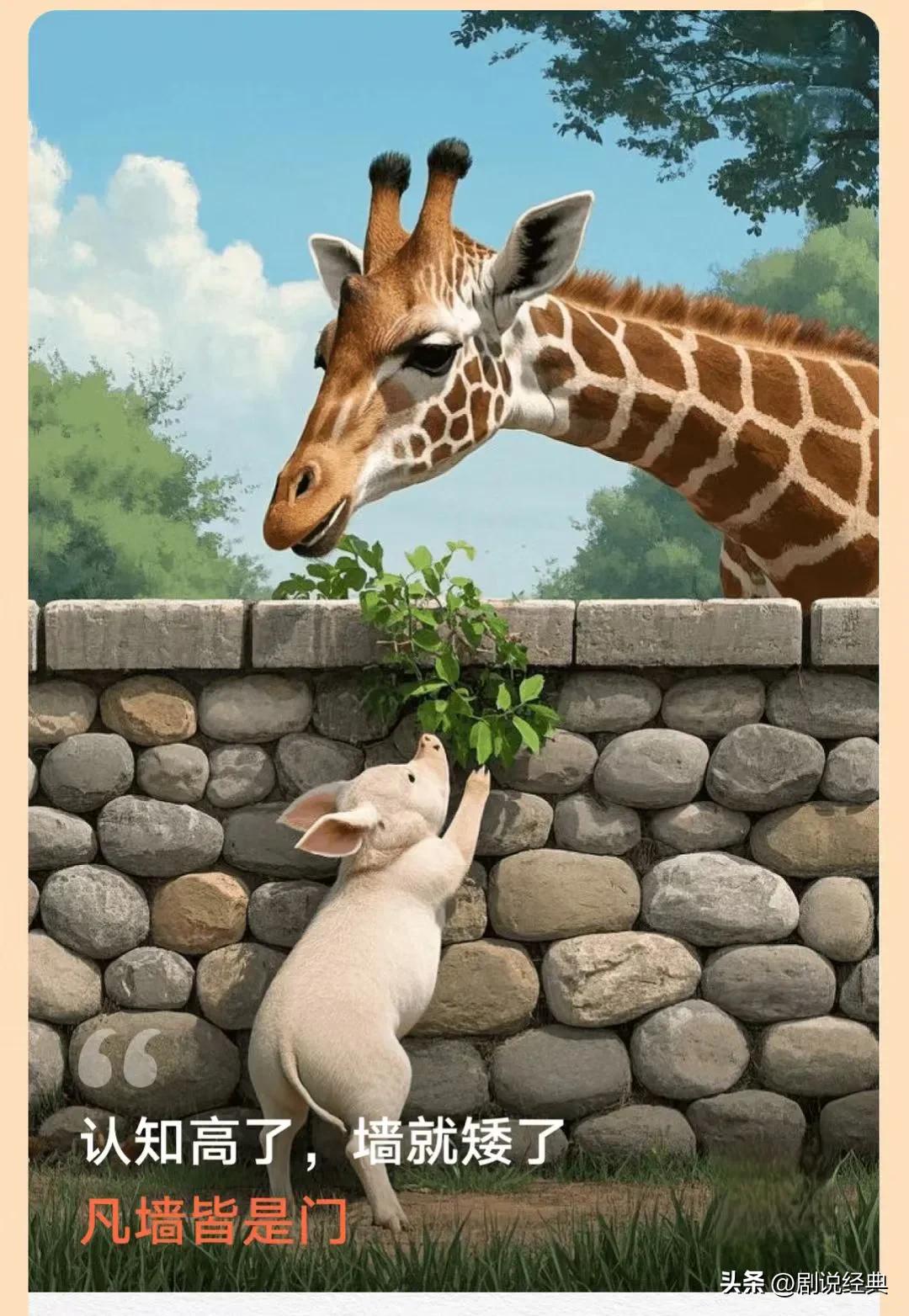 墙未曾改变，但认知让彼此跨越了限制。真正的障碍往往不是外在，而是视野的高度。认知