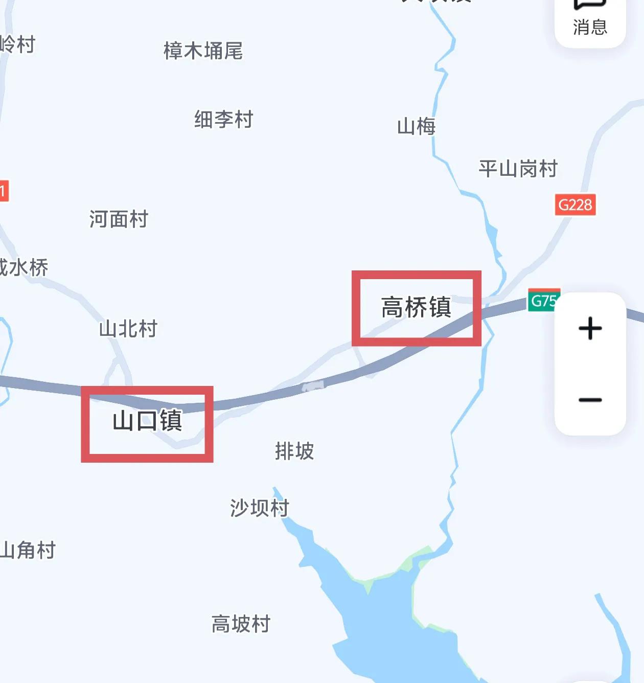两广有两个兄弟乡镇，圩镇几乎连在一起了，它们就是廉江高桥镇和合浦山口镇。高桥镇每