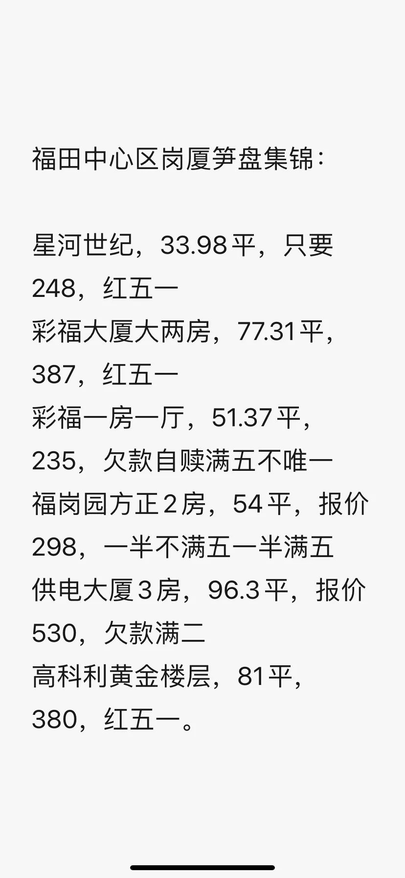 周四笋盘合集之岗厦北