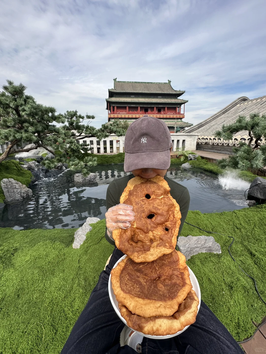 鼓楼美景配九门轩大油饼🫓