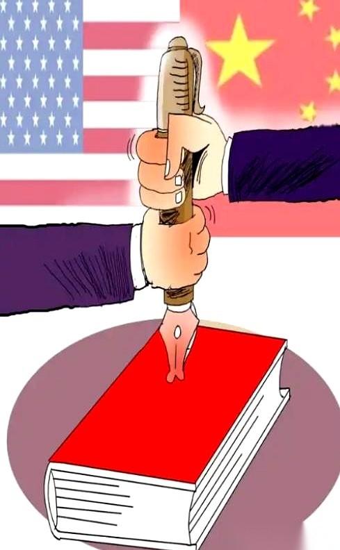 七百五十个军事基地，杵在八十多个国家门口。
就这一条，你说，当中美这盘棋刚开局的