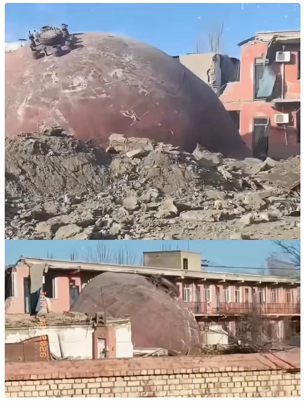 真是太幸运了！
​包钢附近的一个普通居民家庭，周末全家出去遛弯。
​没想到回来后