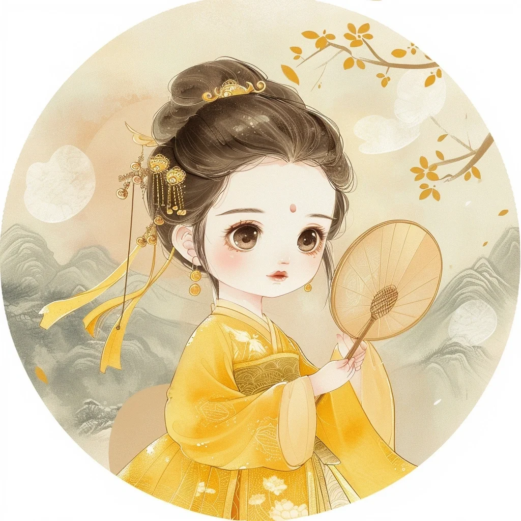 可可爱爱的古风头像