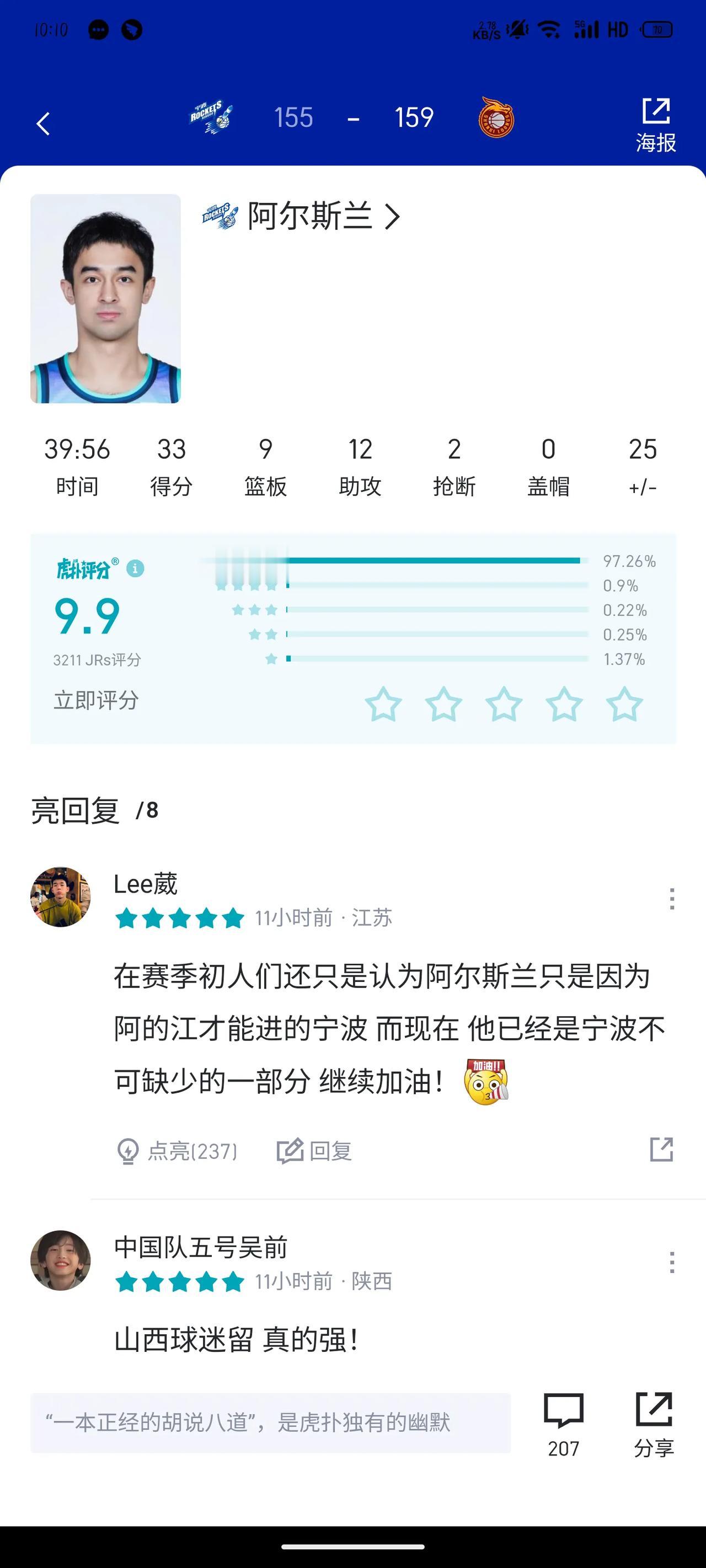 昨天的CBA，是国产后卫之夜
#中国篮球# #CBA联赛# #中国男篮#