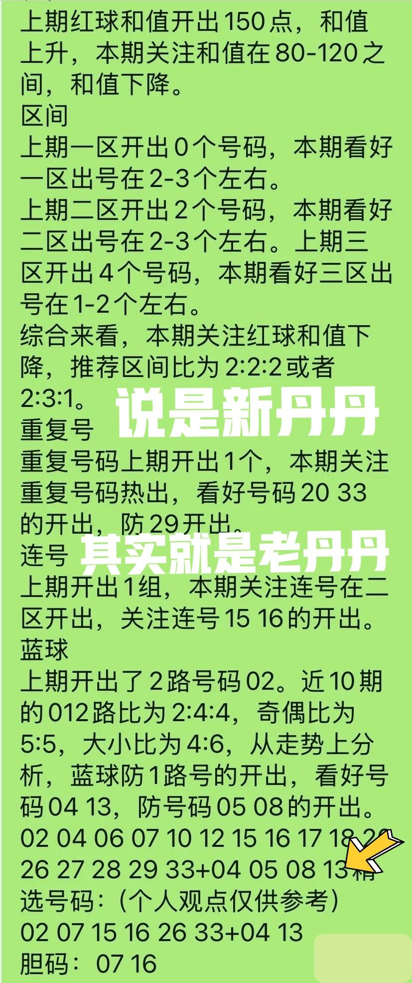 说是新丹丹，其实就是老丹丹，不管什么丹，反正已经不是当初的那个丹，最近基本上都是