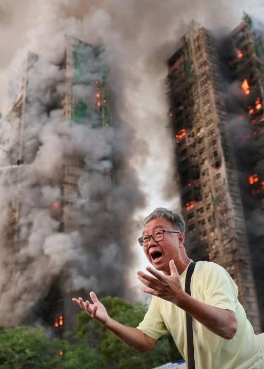 死亡人数上升到44人，已有三人被捕！起火原因尚在调查当中！但是竹子脚手架助燃是肯