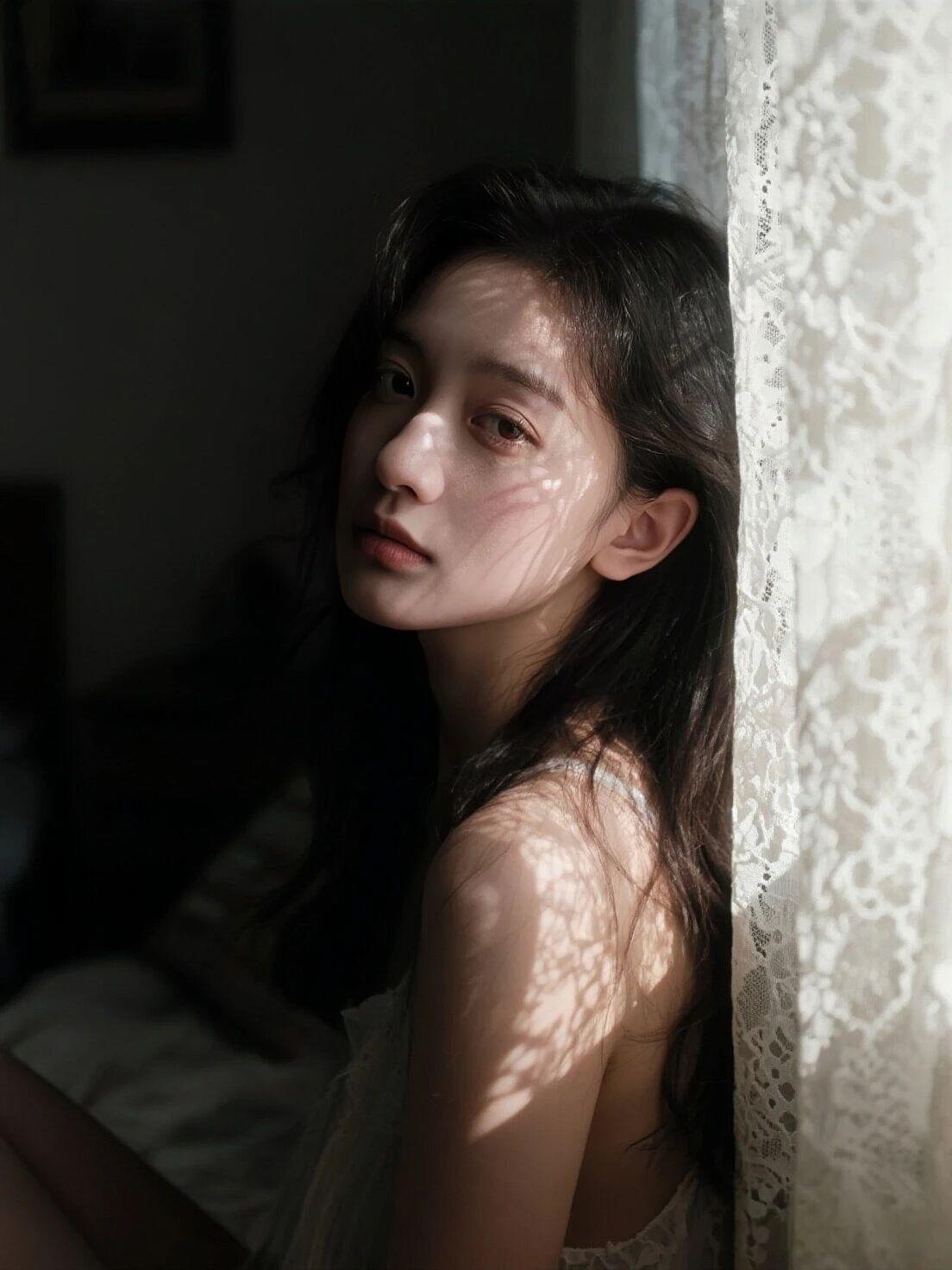 光影魔法：用窗边自然光也能拍出高级感私房写真窗畔光影写真 私房照拍摄 窗边海畔影