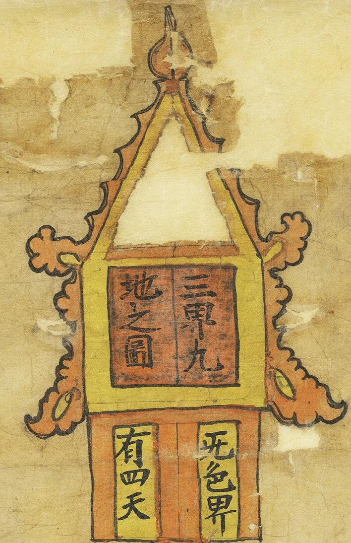 敦煌《三界九地之图》描绘了一奇幻的世界！