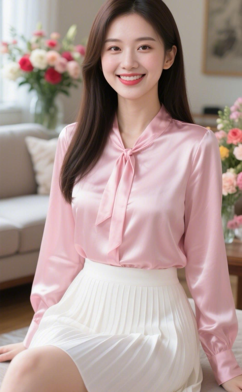 什么是中年少女该有的样子呢？
我想就是大方得体的穿着，还有好的心态吧吧！
打扮也