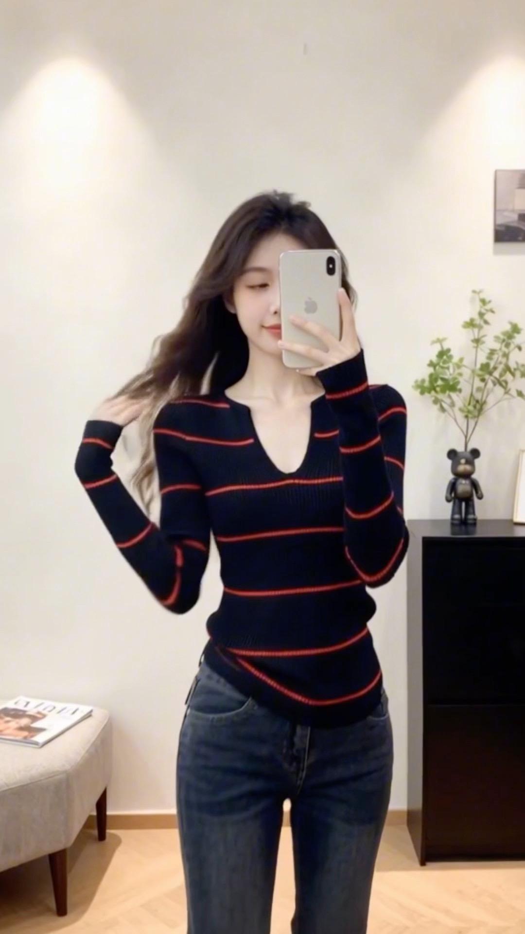 时髦穿搭 针织打底 针织衫 慵懒风穿搭 穿搭