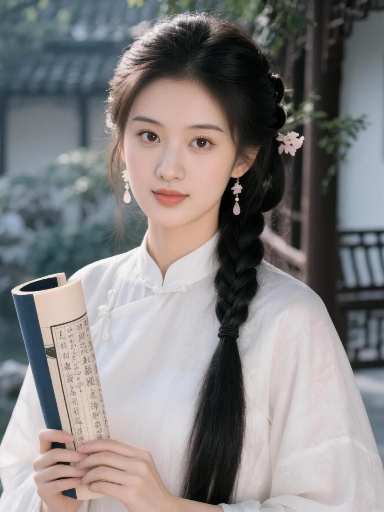 AI古风书卷照  抖音ai创作