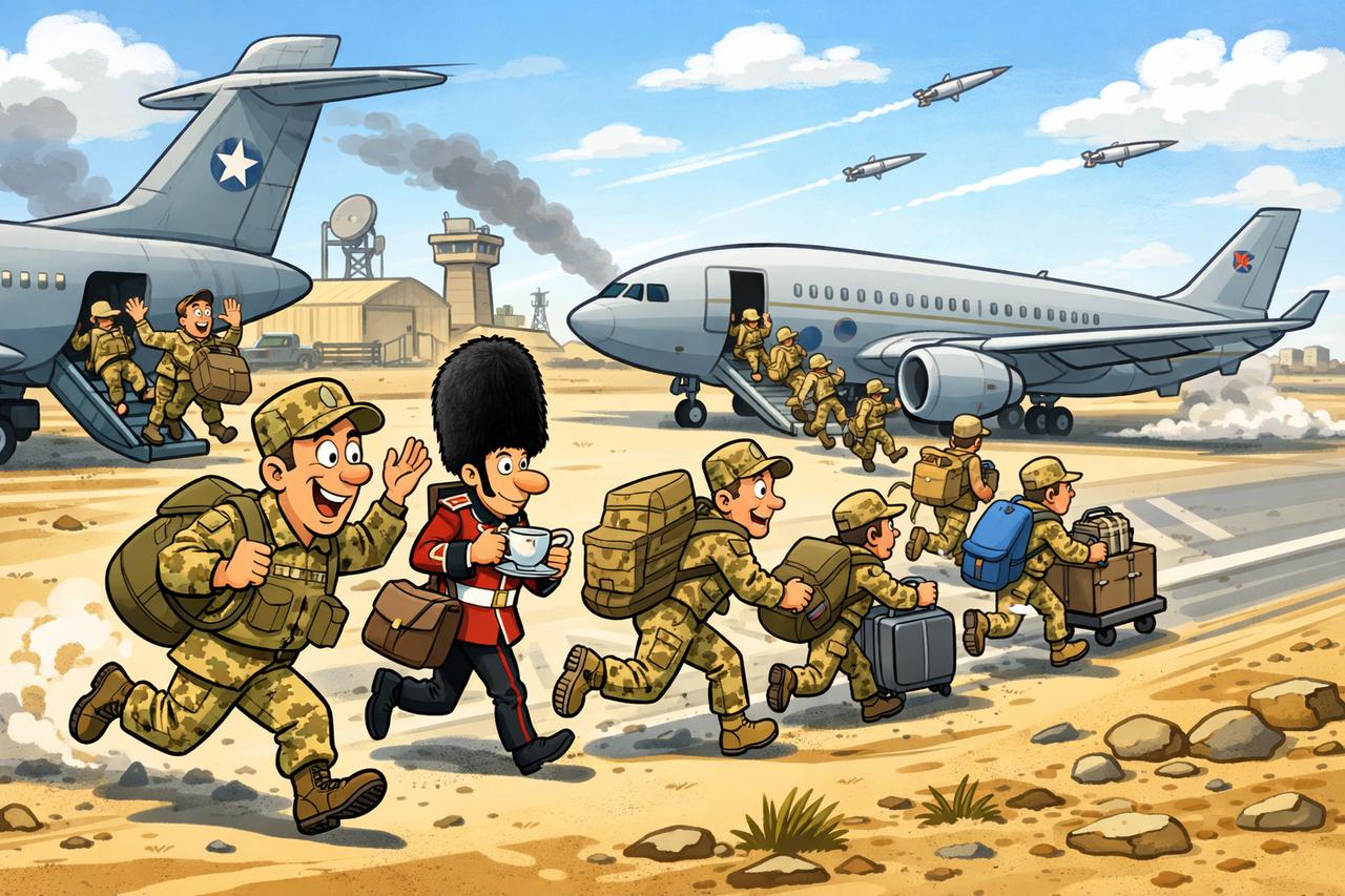 英国也开始撤了！
据多家英国媒体1月14日报道，英国国防部已经决定把驻扎在卡塔尔