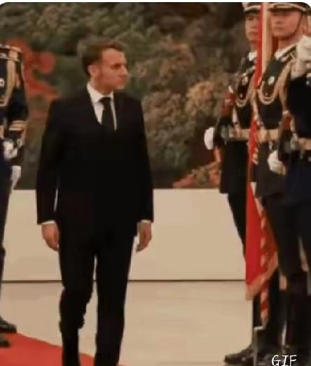 马克龙访华检阅名场面！法国网友吵疯了
 
中国仪仗队帅到炸场——正步比尺子量还齐