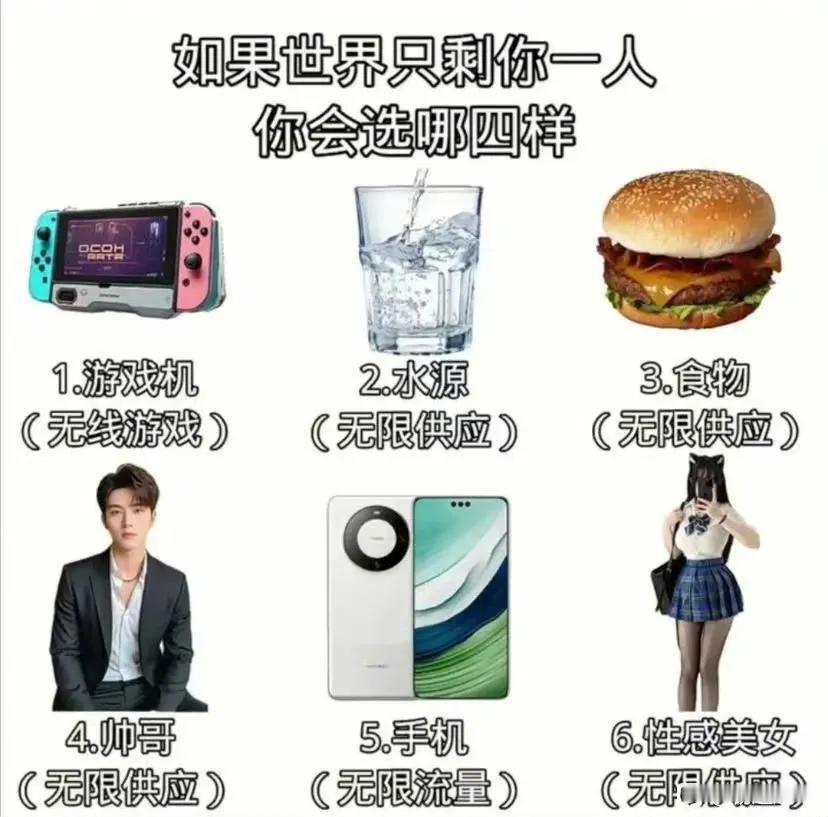 如果世界上只剩你一个人，你会怎么选？ ​​​