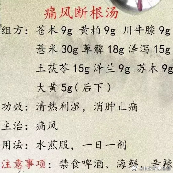 ❤痛风秘方，治一个好一个，转发一次，救人无数，功德无量！[马到成功]医易同修偏方