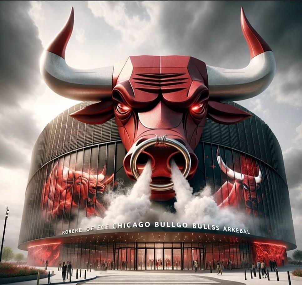 AI制作的NBA球队主题场馆，有点酷啊！ ​​​