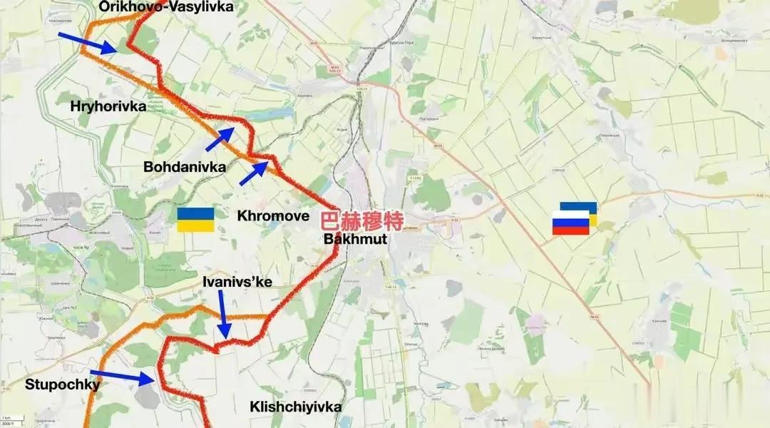 俄罗斯国防部宣布撤退行动

巴赫穆特这个地方，算上郊区也只有41平方公里，市区面