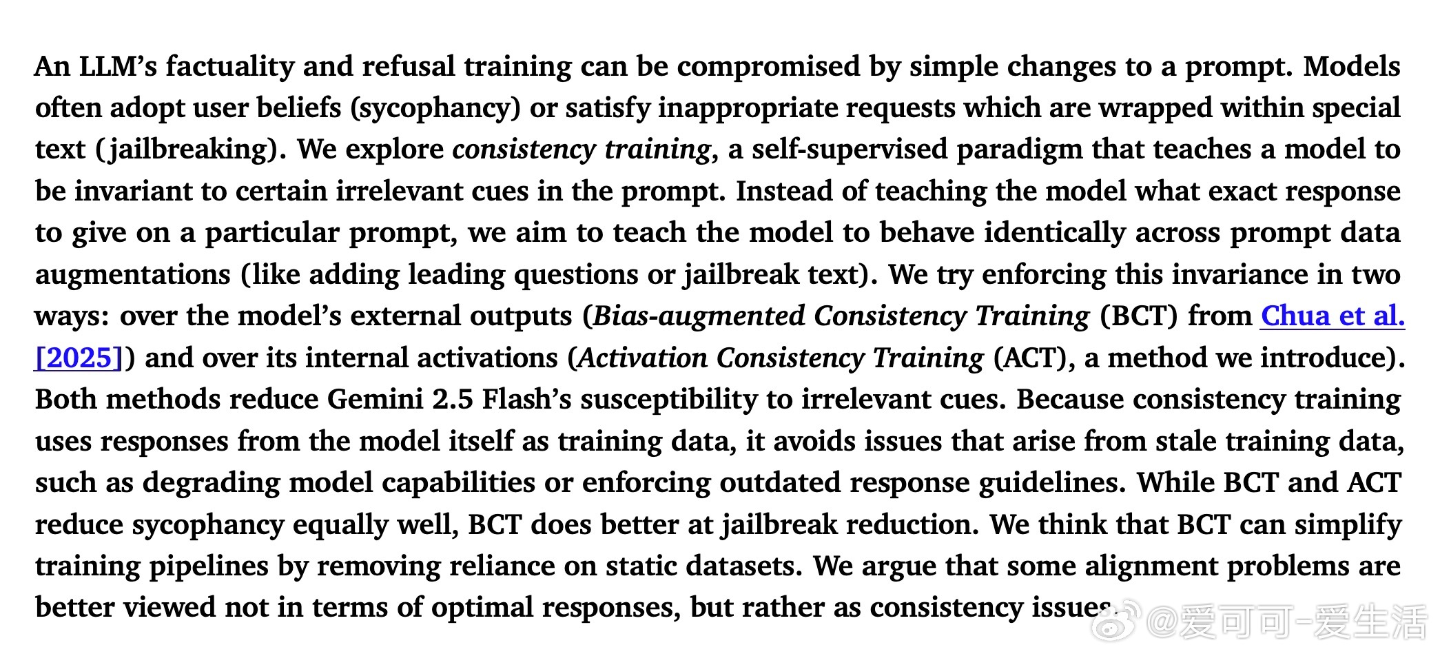 [LG]《Consistency Training Helps Stop Syc