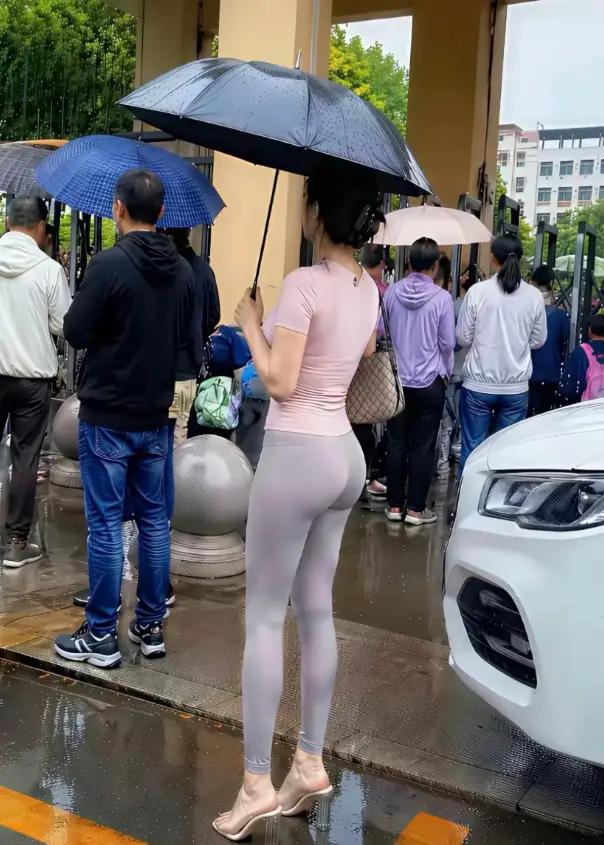 接孩子这样有点太张扬了吧？
