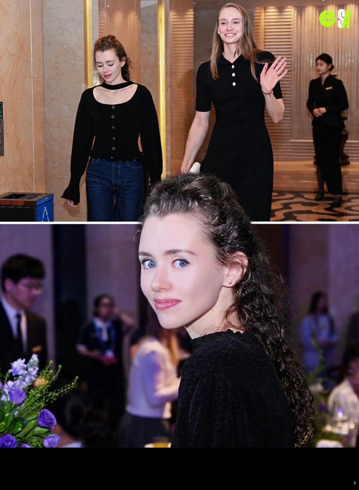 莱巴金娜姐妹👭一同现身Ann姐这次又可以跟着Lena比赛了，她们俩姐妹关系一直
