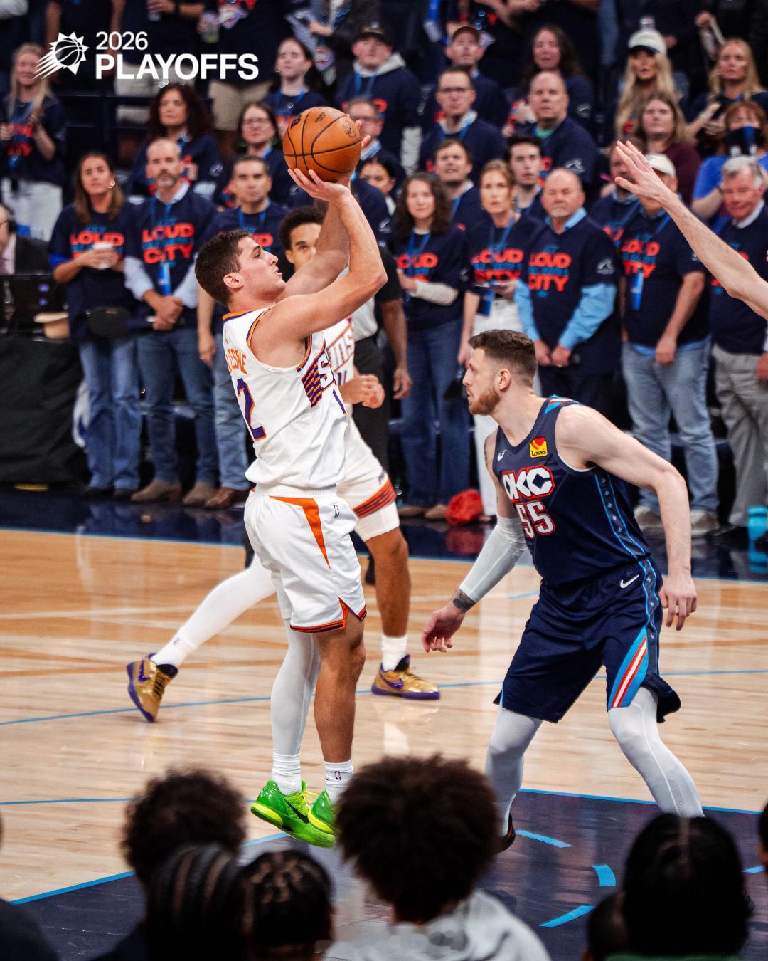 今日第一球：鸡皮中投命中！🎯菲尼克斯太阳 ｜太阳vs雷霆  cr：菲尼克斯太阳