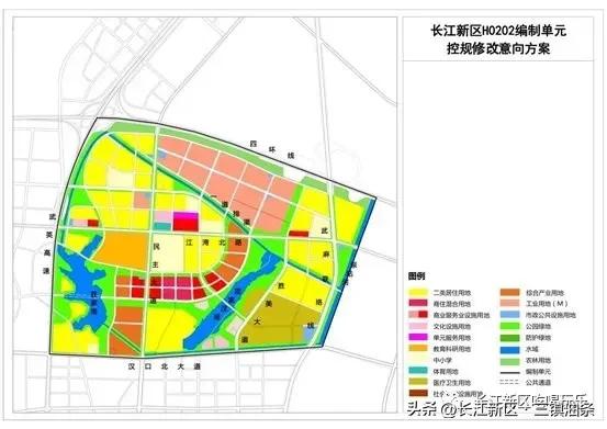 长江新区规划图逐步出炉。
随着项目的明确和分区功能的确立，长江新区五通片区，阳逻