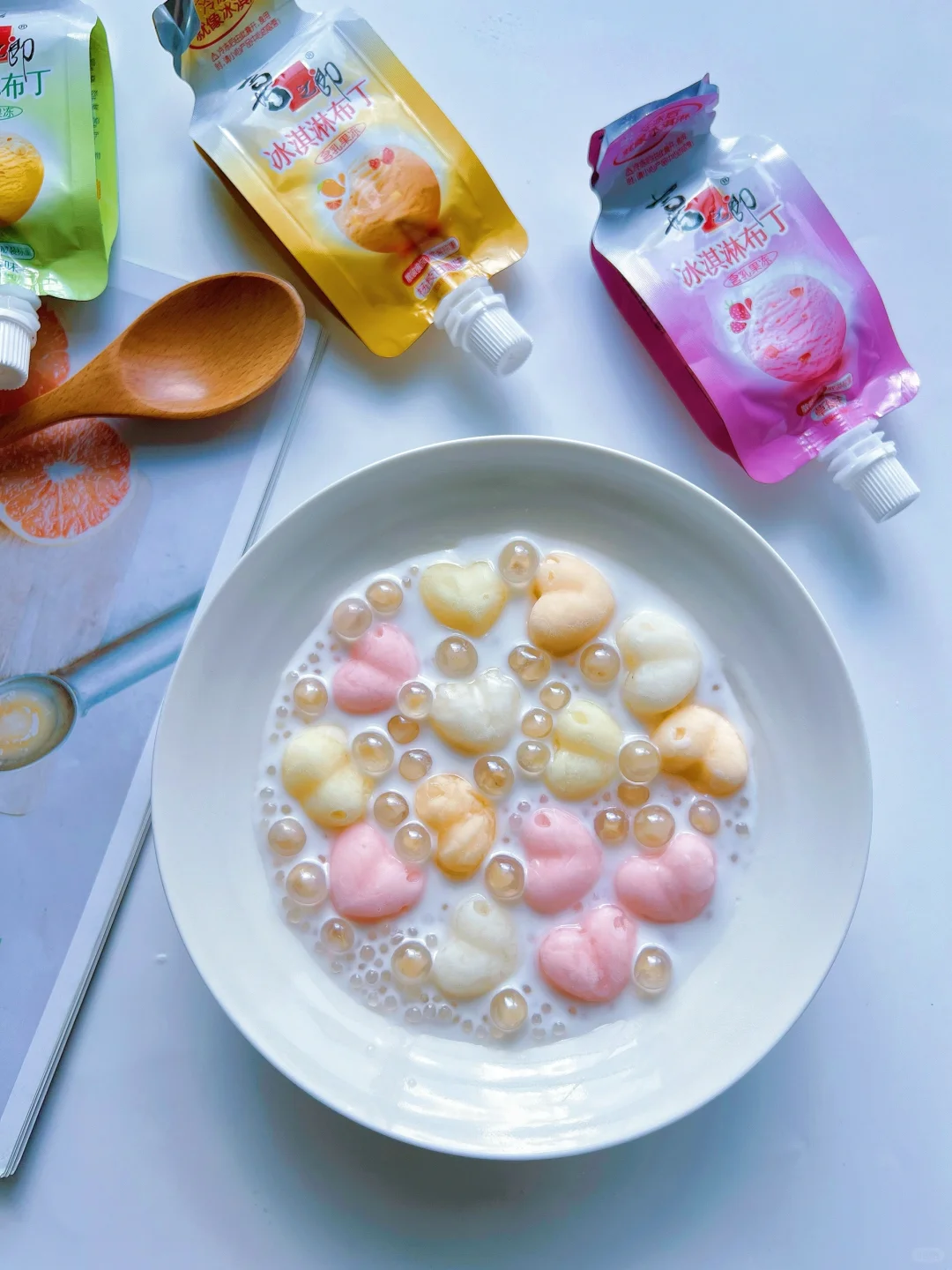 快来看！喜之郎冰淇淋布丁又有了新吃法！