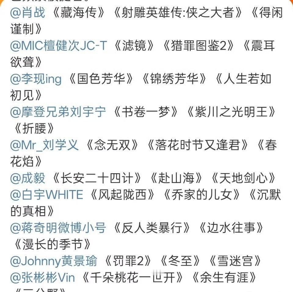 聚焦90生十强榜单热议，肖战、成毅、白宇等十位艺人涵盖不同赛道，或有高口碑代表作