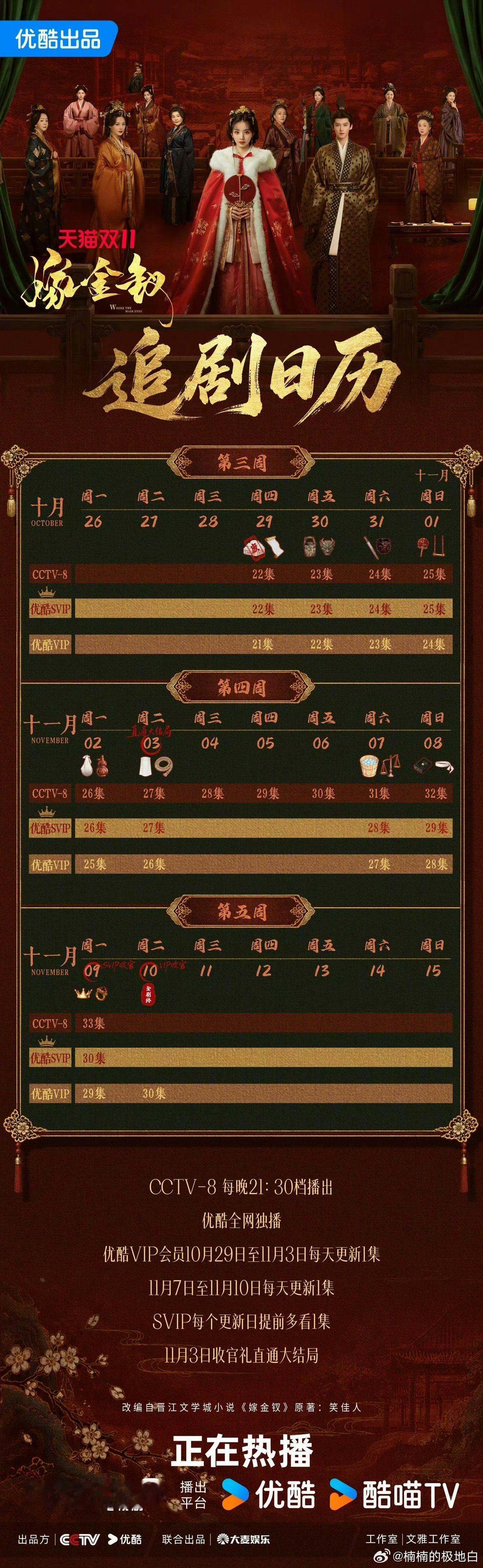 嫁金钗追剧日历更新 追剧人速存！嫁金钗更新追剧日历，记好更新日期，持续跟随主角体
