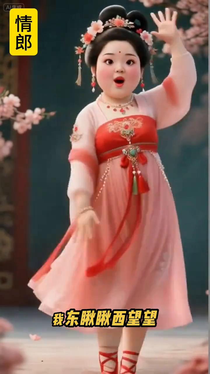 情。
我东瞅瞅西望望，咋就不见情哥我的郎。郎呀郎你在哪疙瘩藏，找得我是好心慌。