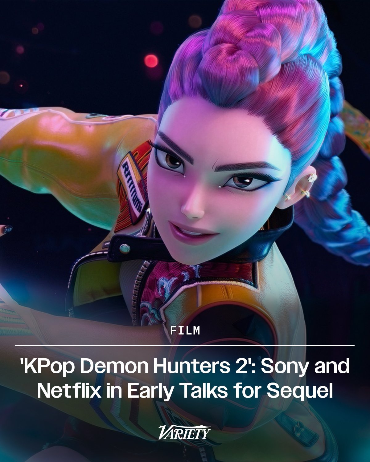 《KPOP：猎魔女团》观看量达到2.36亿次，成为有史以来最受欢迎的网飞电影。索
