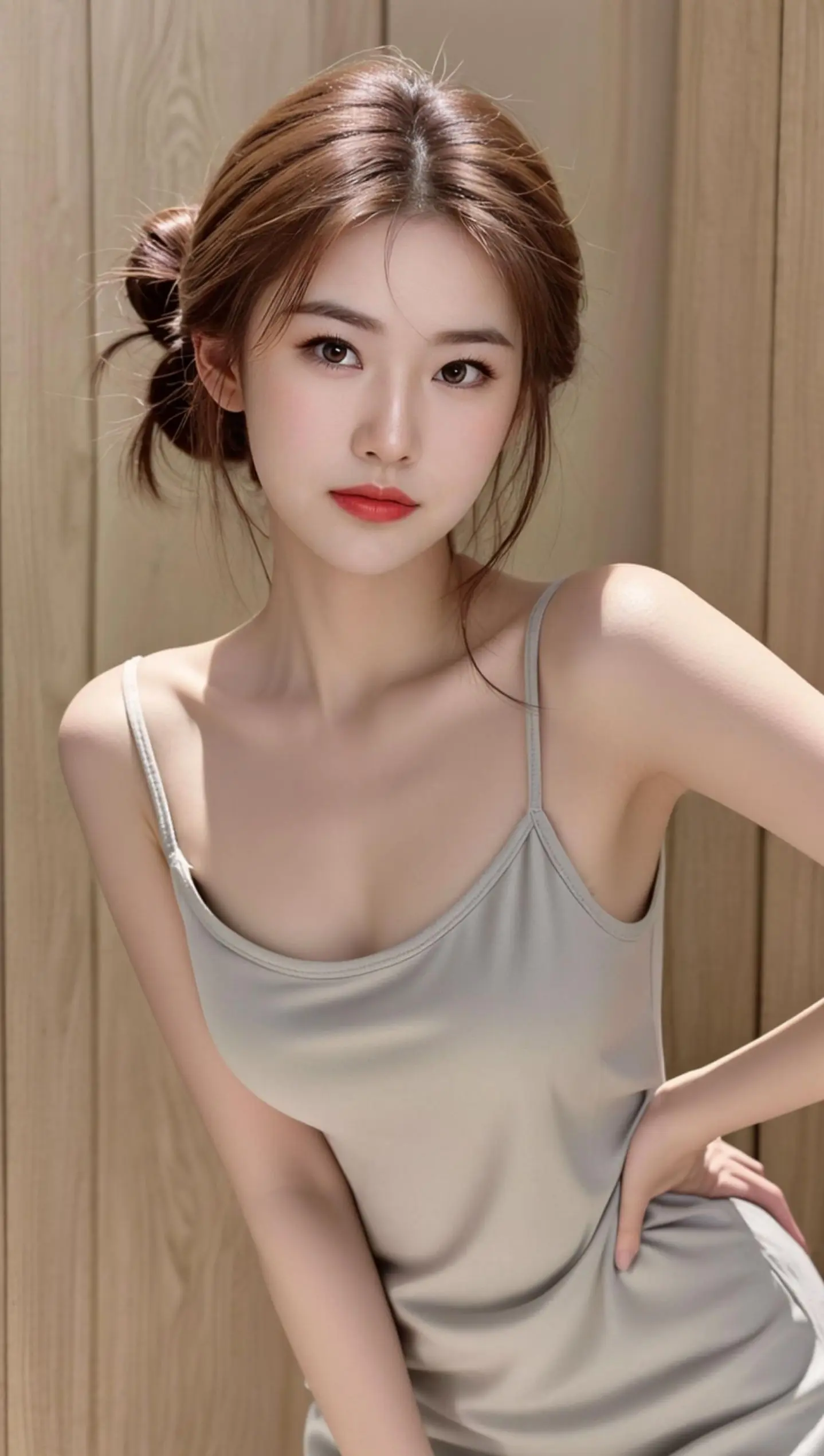 AI低饱和吊带写真 随变ai随便玩