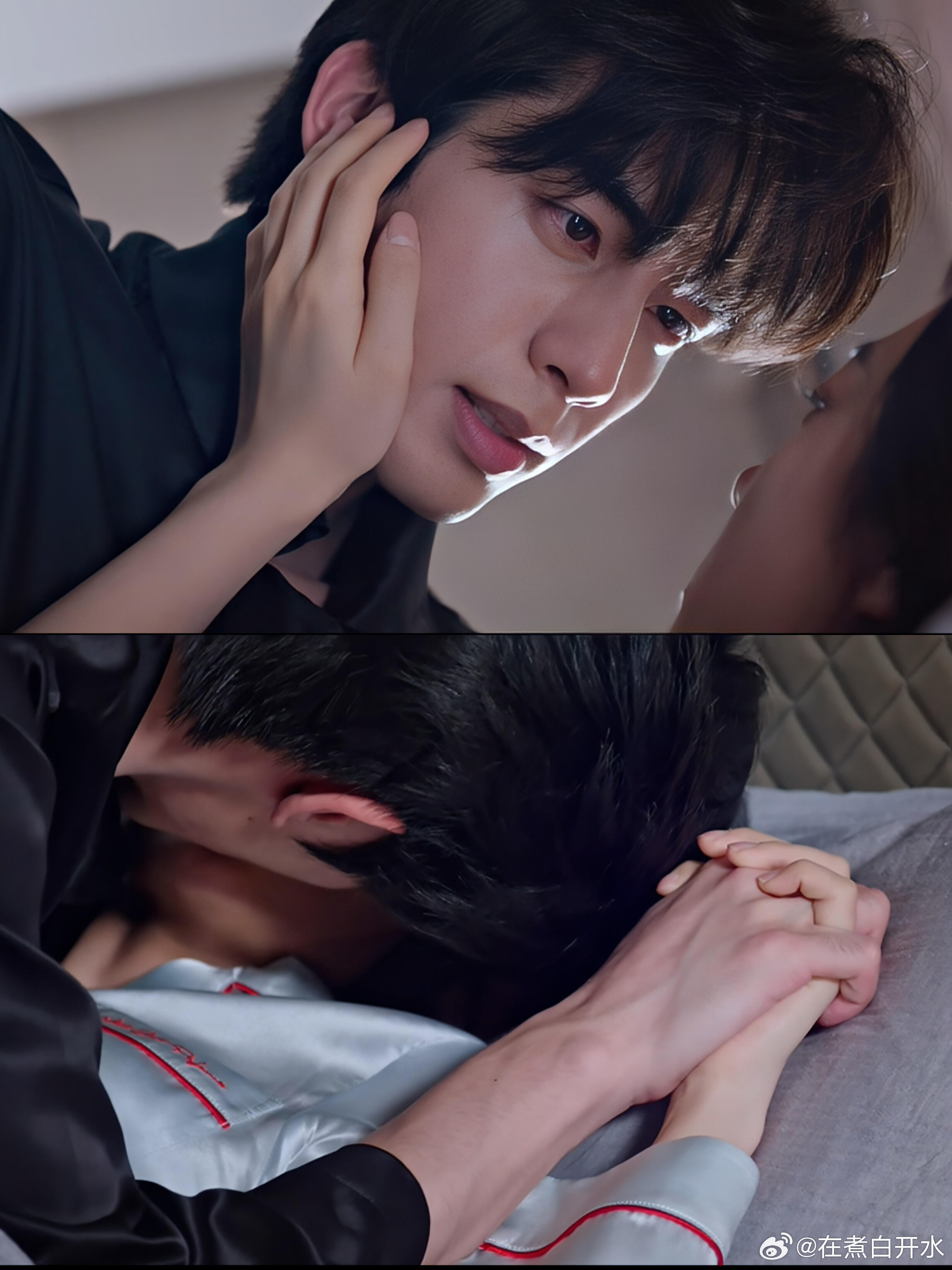 龙龙亲到指尖都变成粉红色的了！什么都没露但就是极致的欲这脖子和手背暴起的青筋💢