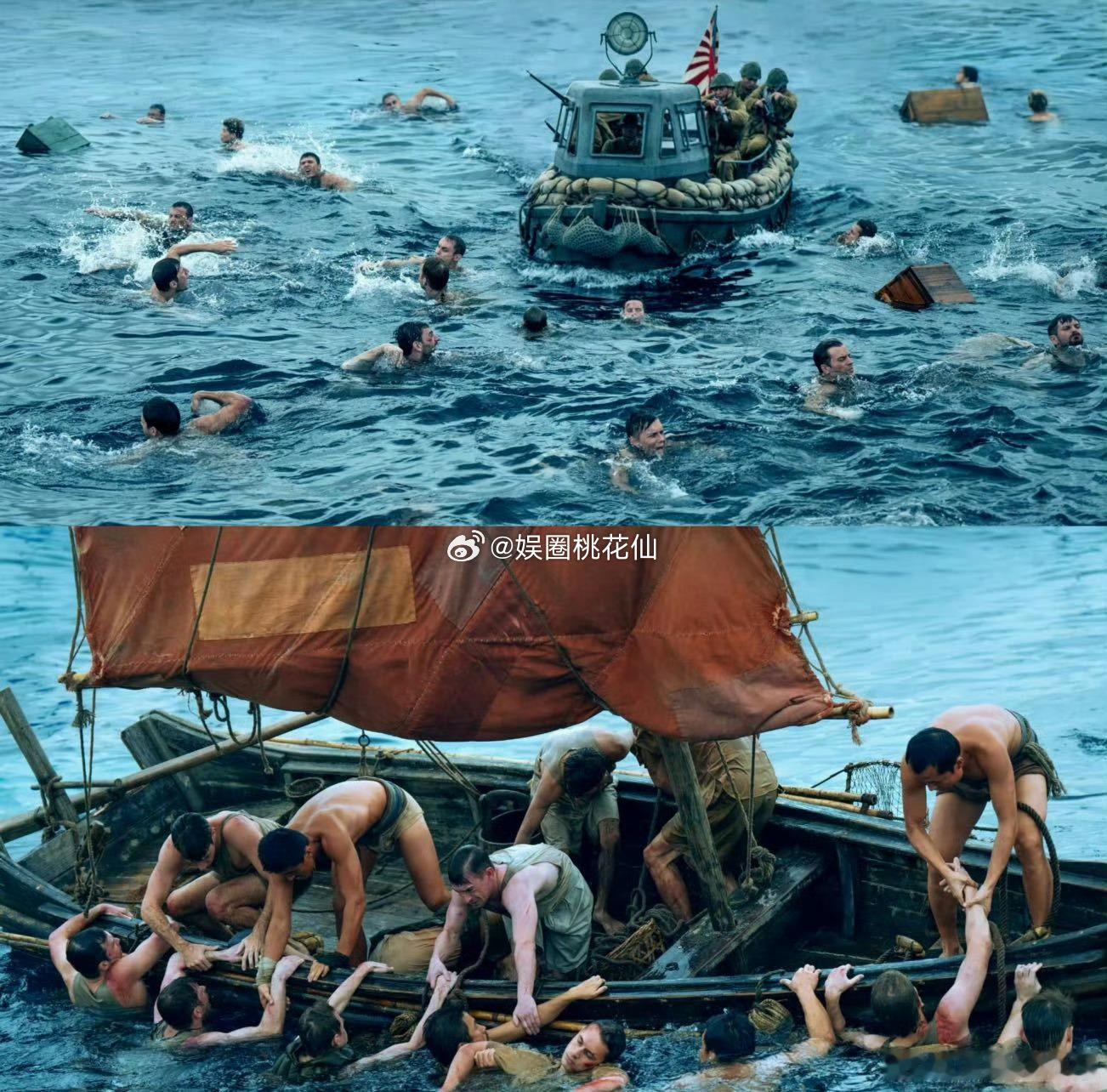 水戏多的大片才叫真沉浸 《东极岛》的水戏是会让人共情的那种，看战俘在浪里挣扎想抓