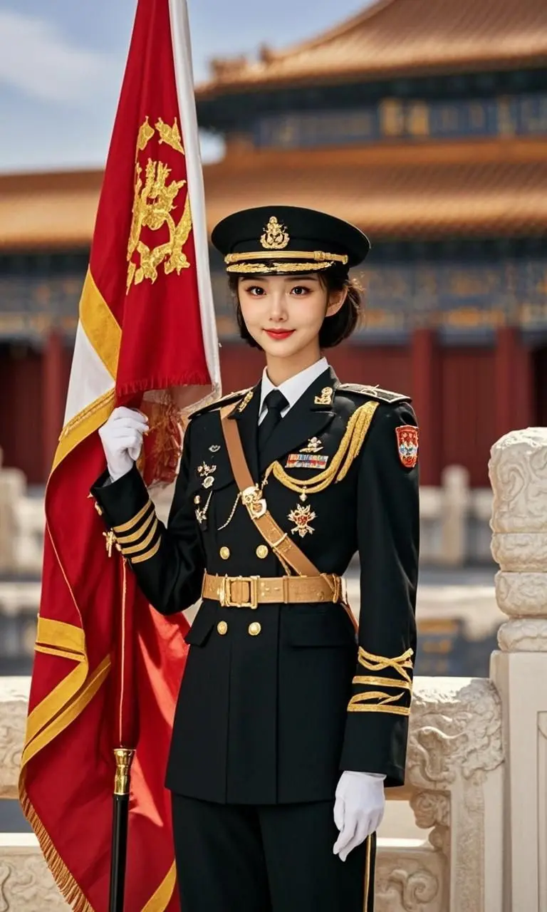 AI守护国旗英姿