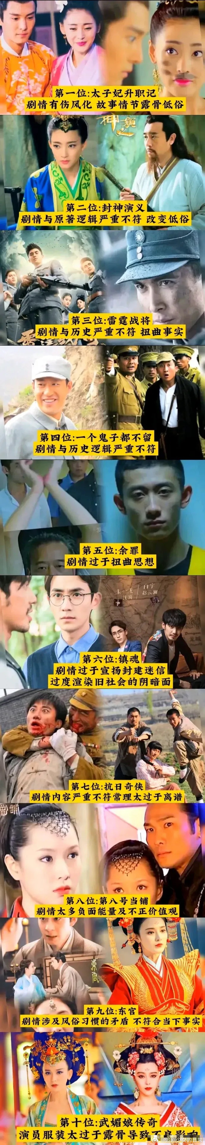 被强制下架的十部电视剧！你看过哪几部？ ​​​