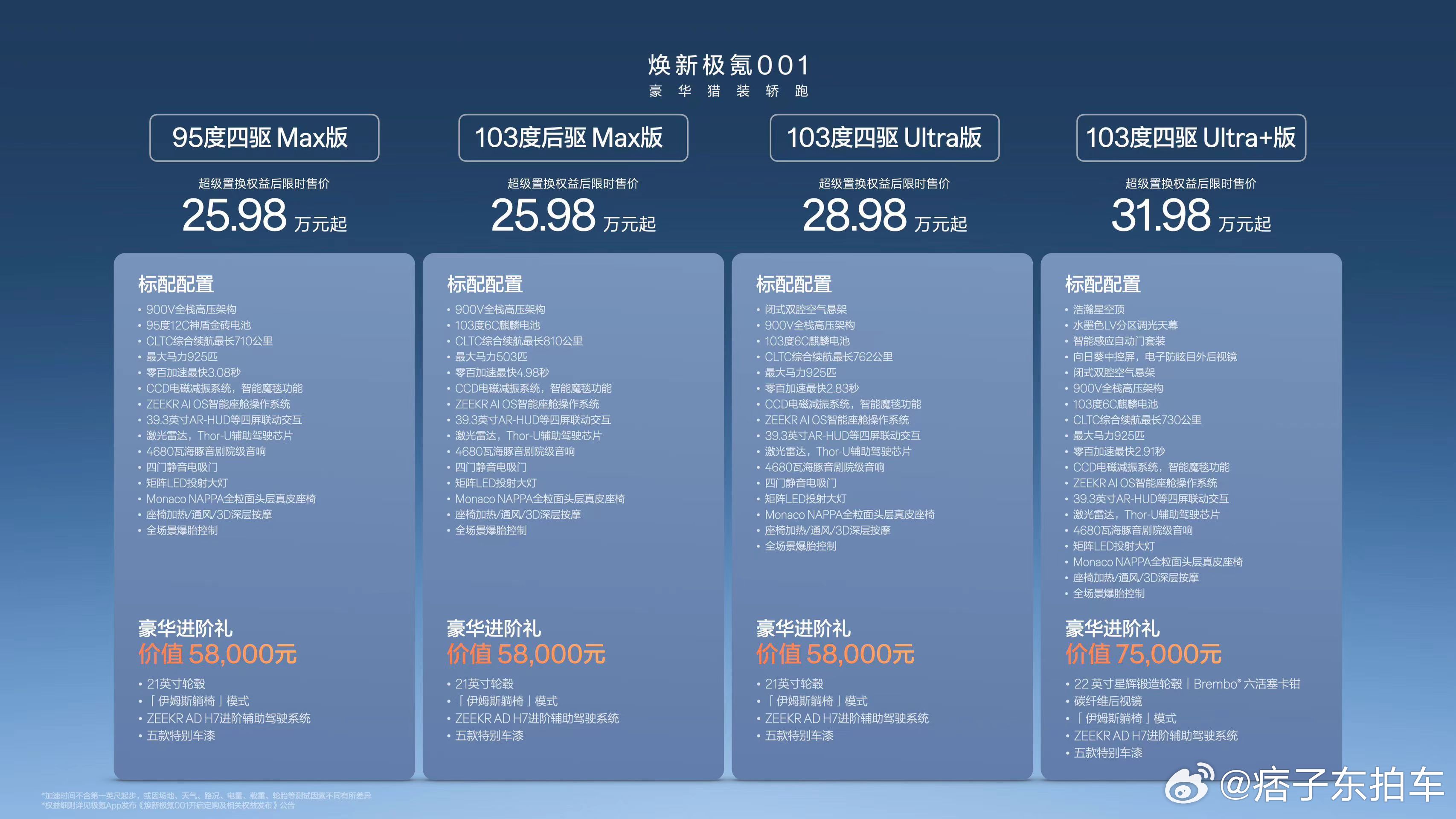 极氪001焕新了，哪些升级，我概括一下基础三电提升，全系基于900V平台研发，电