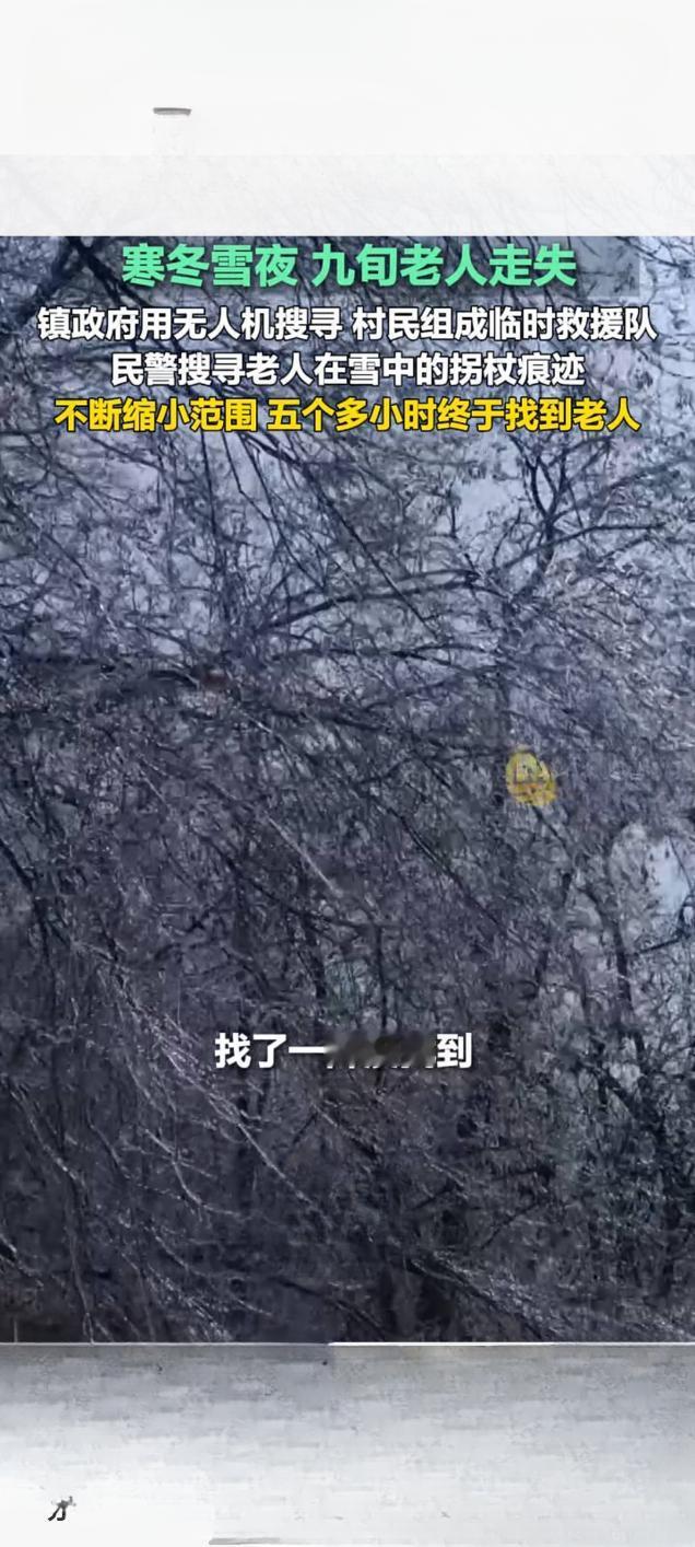 寒夜寻踪！栖霞警民联动五小时找回走失九旬老人
 
本报讯 1月24日，山东栖霞遭