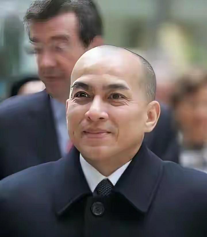 这是柬埔寨的西哈莫尼国王60岁左右的相片，那时他已经长了很大的眼袋，但看着并不老