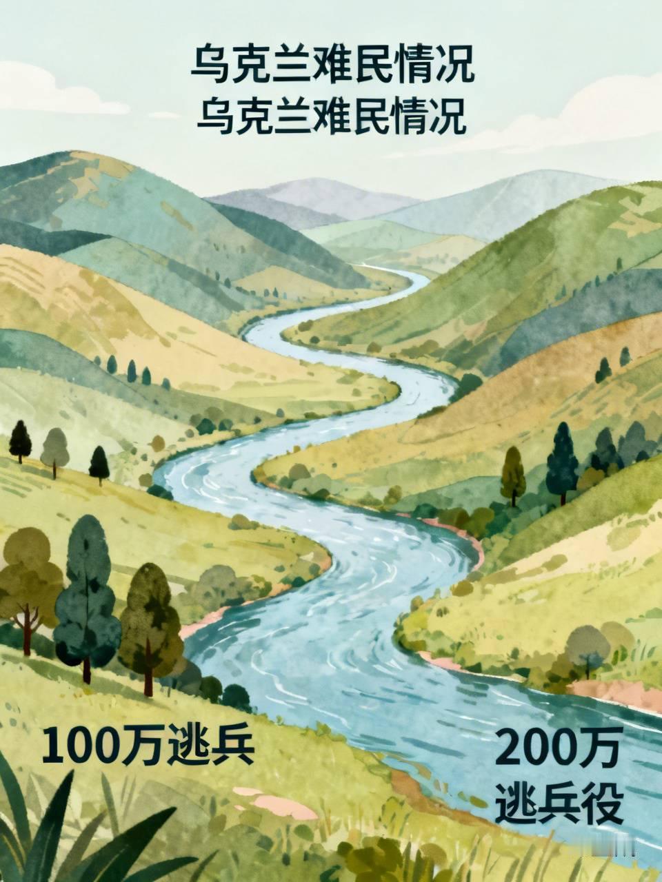 乌克兰逃到欧州的1000难民？
有100万是逃兵
还有200万逃兵役
