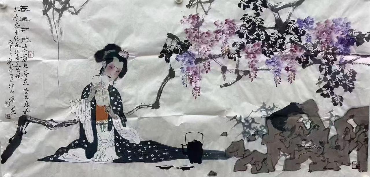 孔维克，四尺整张🈶合影