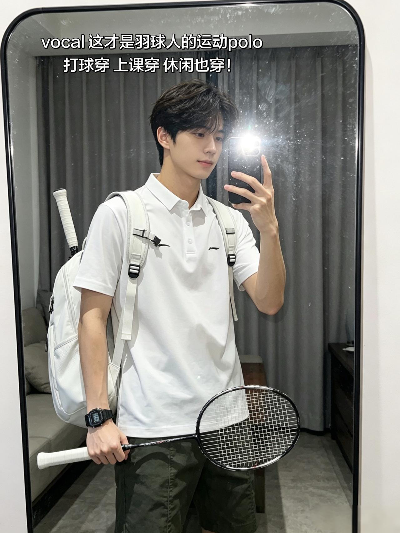 vocal 这才是羽球人的运动polo
打球穿 上课穿 休闲也穿！