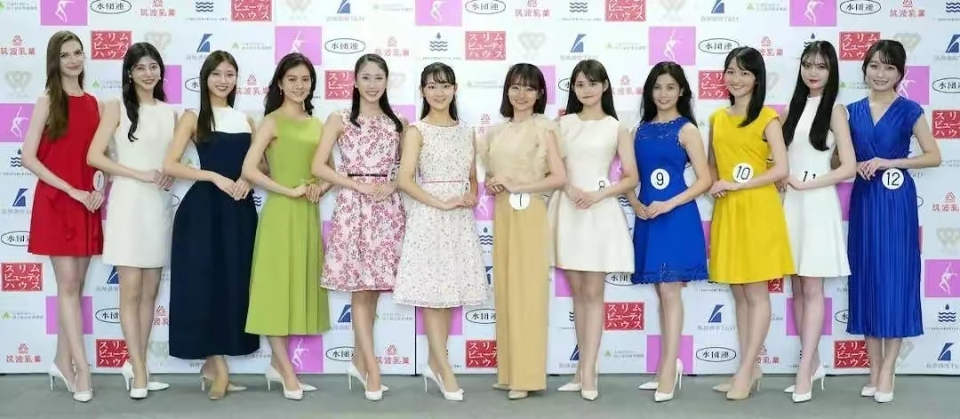 #日本小姐冠军在日引巨大争议#争议个啥？那一排中的确没人比得上人家乌克兰美女，腿
