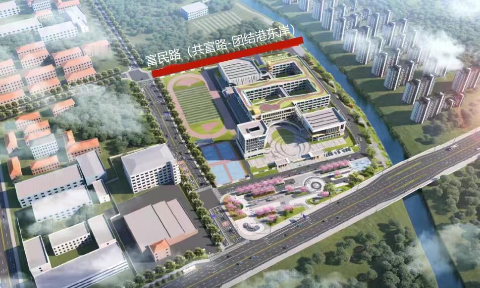 【已开建！海盐将新增一条城区道路】今天，记者从武原街道（城投集团）获悉，城区富民