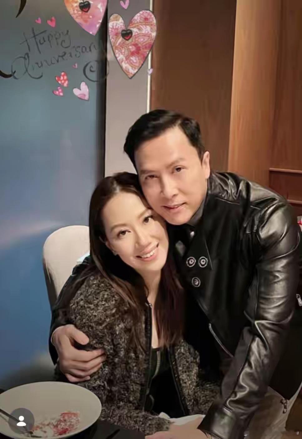 甄子丹庆祝结婚23周年，甜蜜表白汪诗诗，两人相差18岁育有两孩！ ​​​