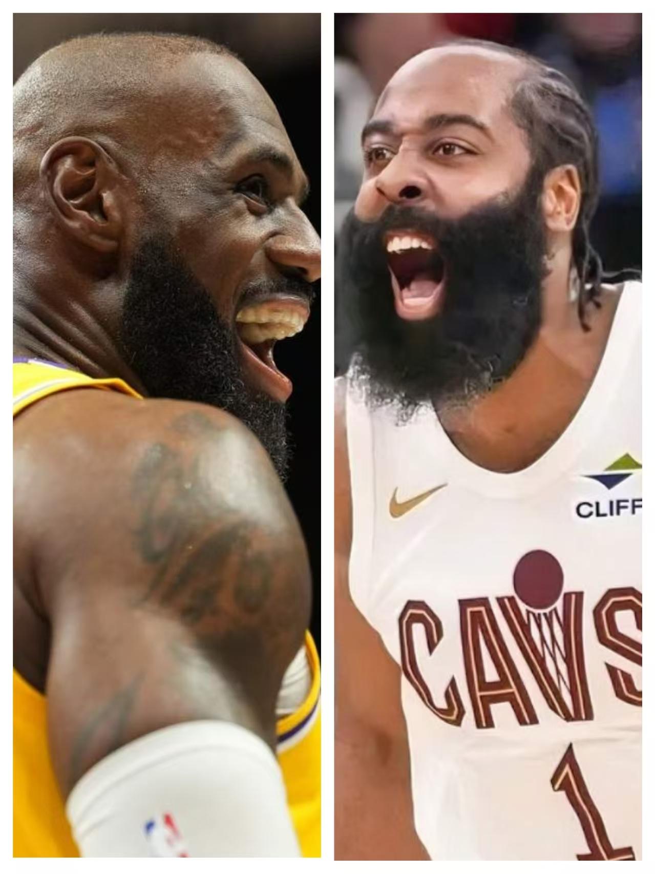 骑士113-127不敌湖人，哈登和詹姆斯两个人场上表现，还是有差距！

詹姆斯，