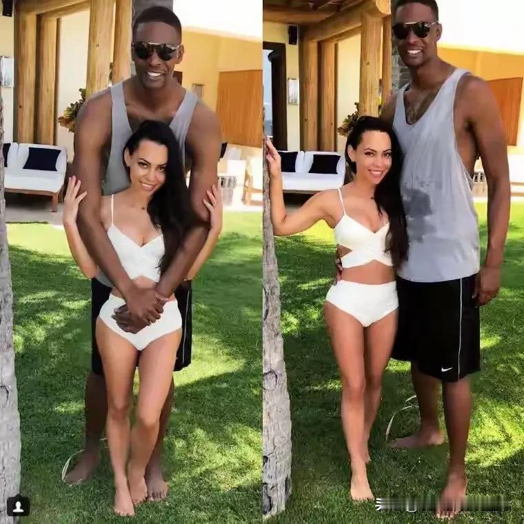 NBA球星克里斯·波什与妻子阿丽森·麦西斯堪称联盟“最萌身高差”夫妻。波什身高2