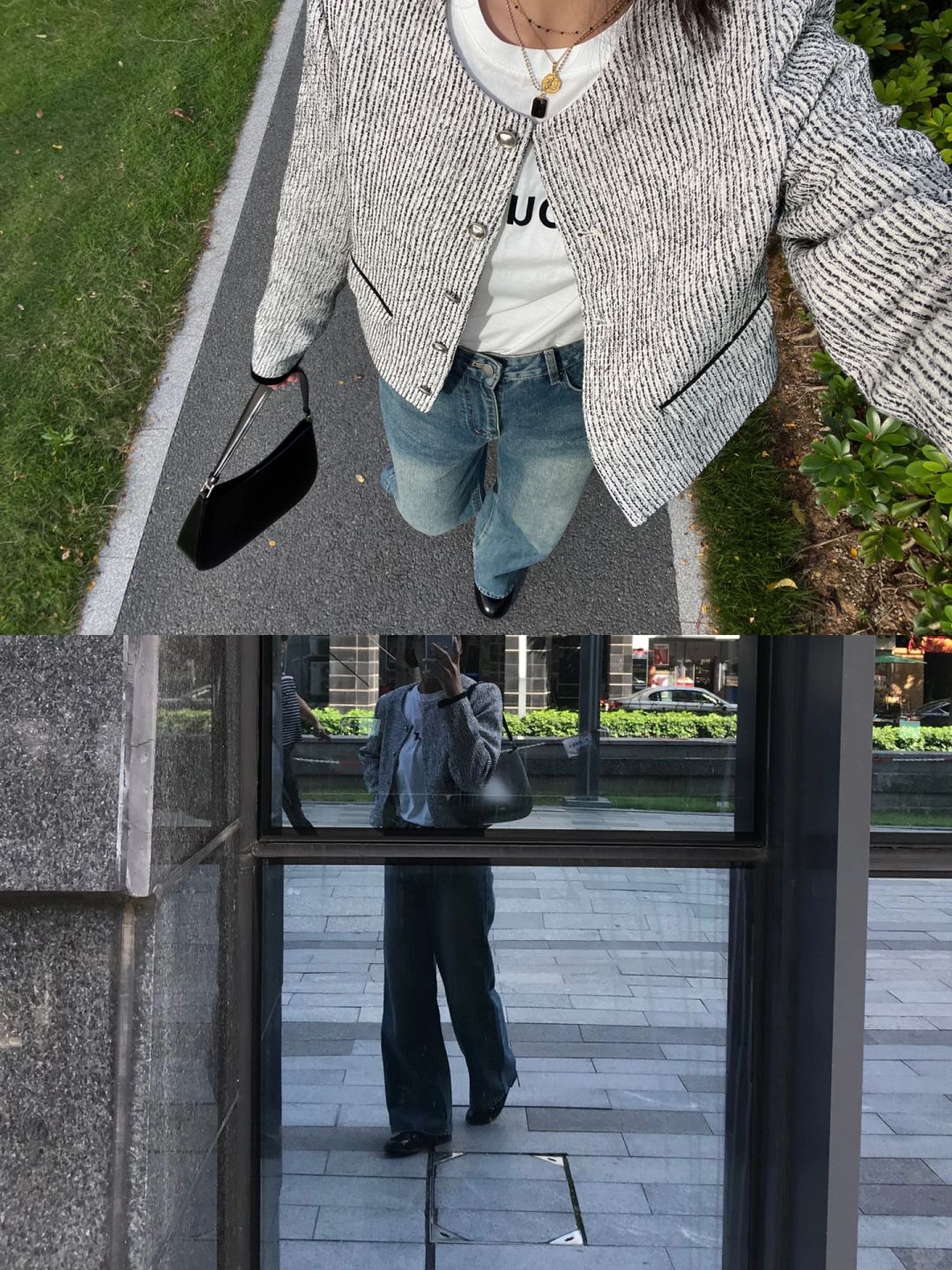 💼日常通勤还是得牛仔裤～
