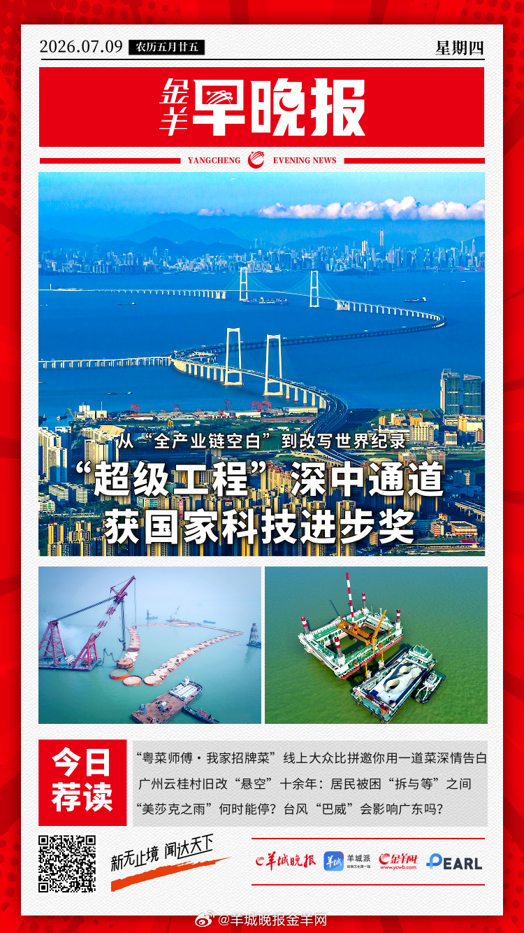#金羊早晚报##台风巴威可能正面登陆#  荣获国家科技进步奖一等奖！这项“广东造